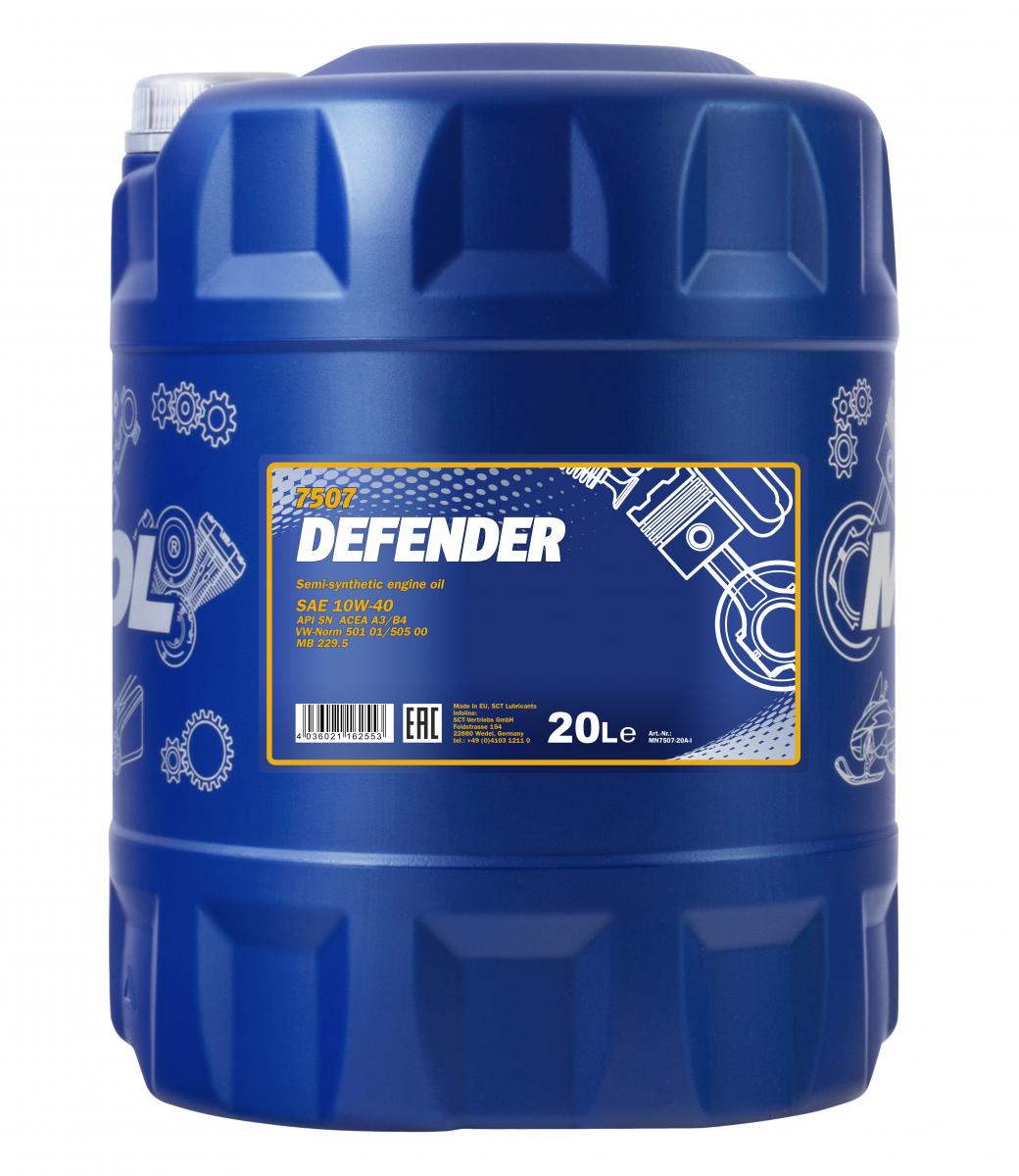 Original MANNOL 1x5 Liter Defender 10W-40 API SL/CF Öl Motoröl MN7507-5